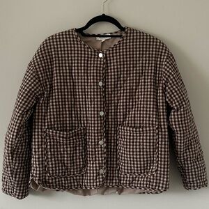 Gingham Quilted Jacket